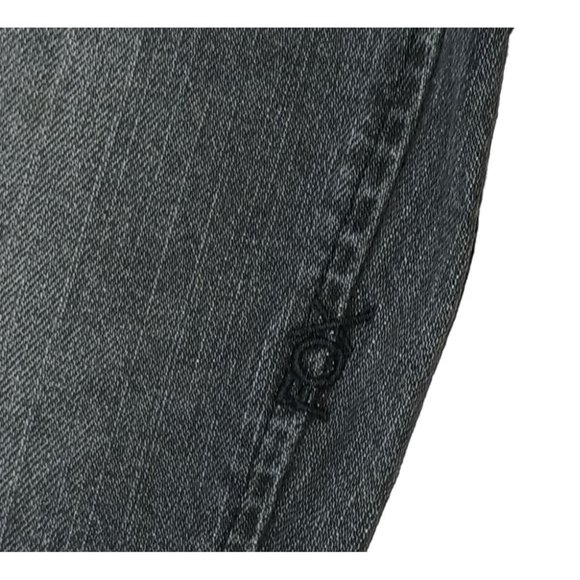 Fox Jeans Junior Size 3 Light Wash Black Denim Skinny Jeans Low Rise - Picture 12 of 14